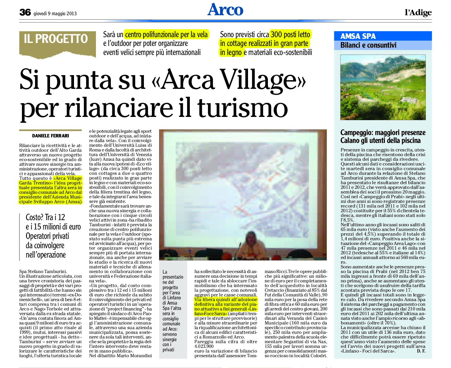 “Arca Village”: nuovo centro polifunzionale per la vela per rilanciare l’Alto Garda