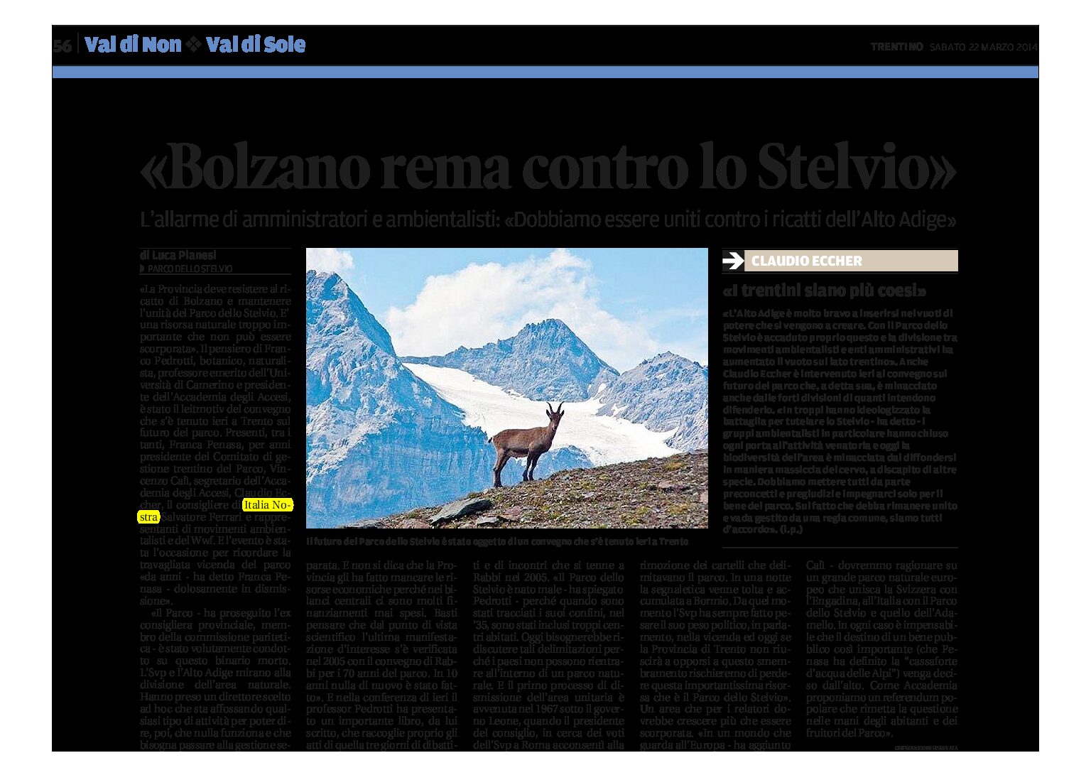 “Bolzano rema contro lo Stelvio”, allarme di amministratori e ambientalisti