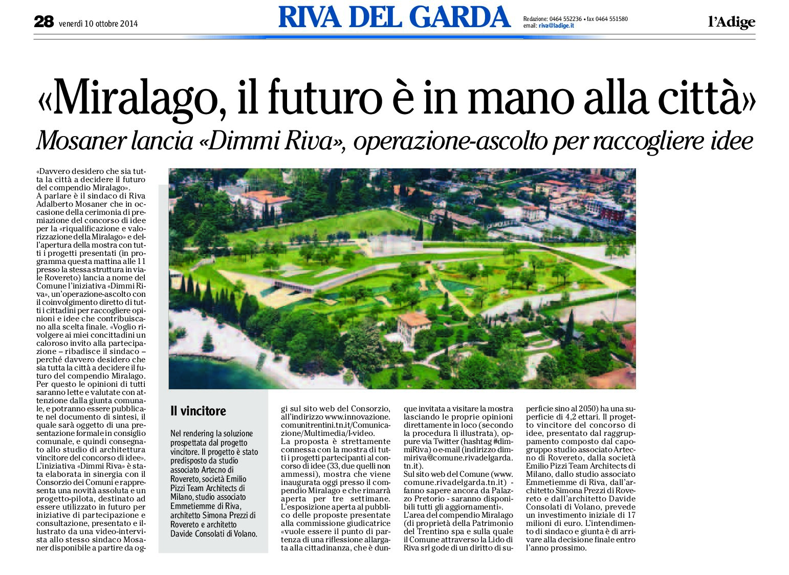 Riva, Miralago: il futuro è in mano alla città