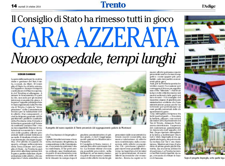 Trento: Not gara azzerata