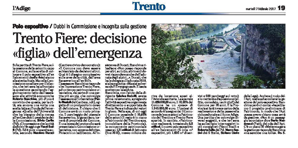 Trento, Polo espositivo: decisione “figlia” dell’emergenza