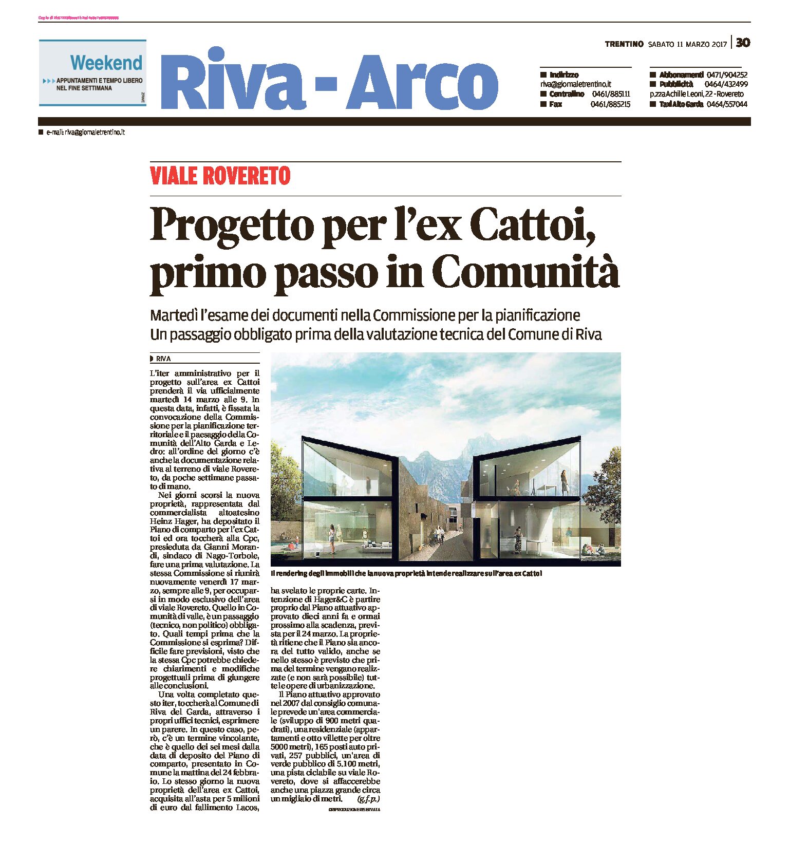 Riva, ex Cattoi: progetto, primo passo in Comunità