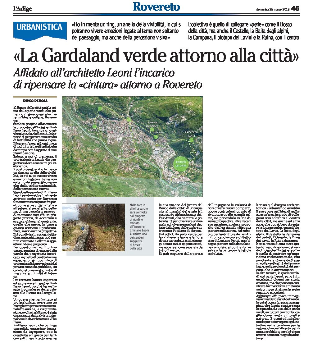 Rovereto: la Gardaland verde attorno alla città