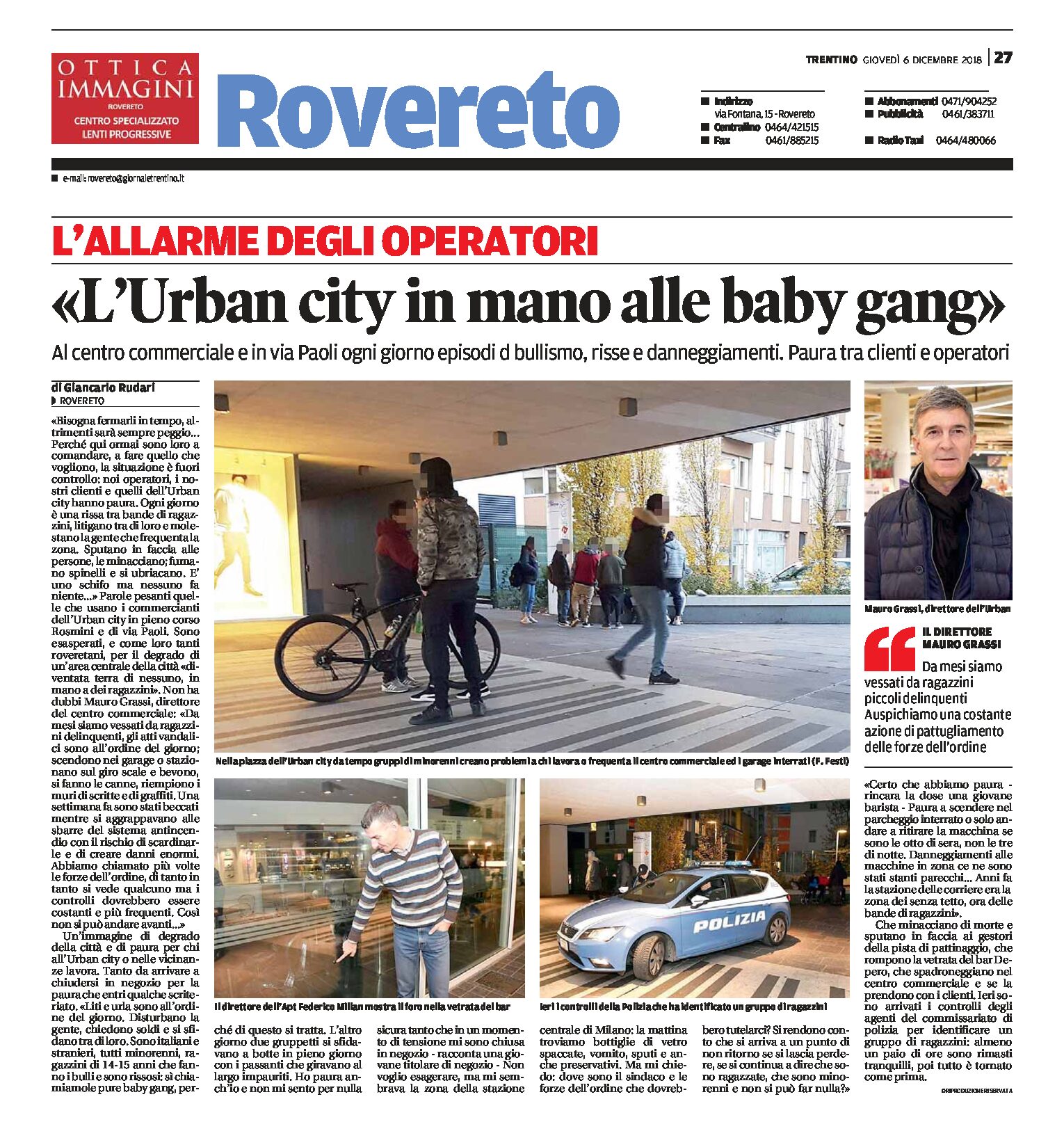 Rovereto: Urban city in mano alle baby gang