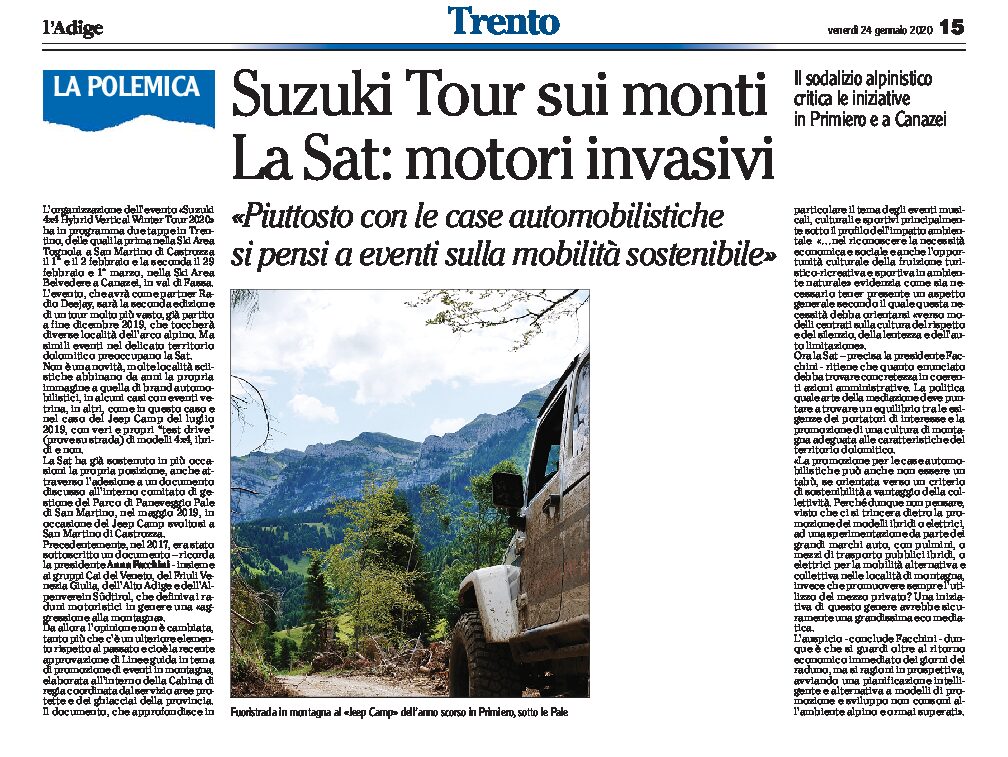 San Martino: Suzuki Tour sui monti