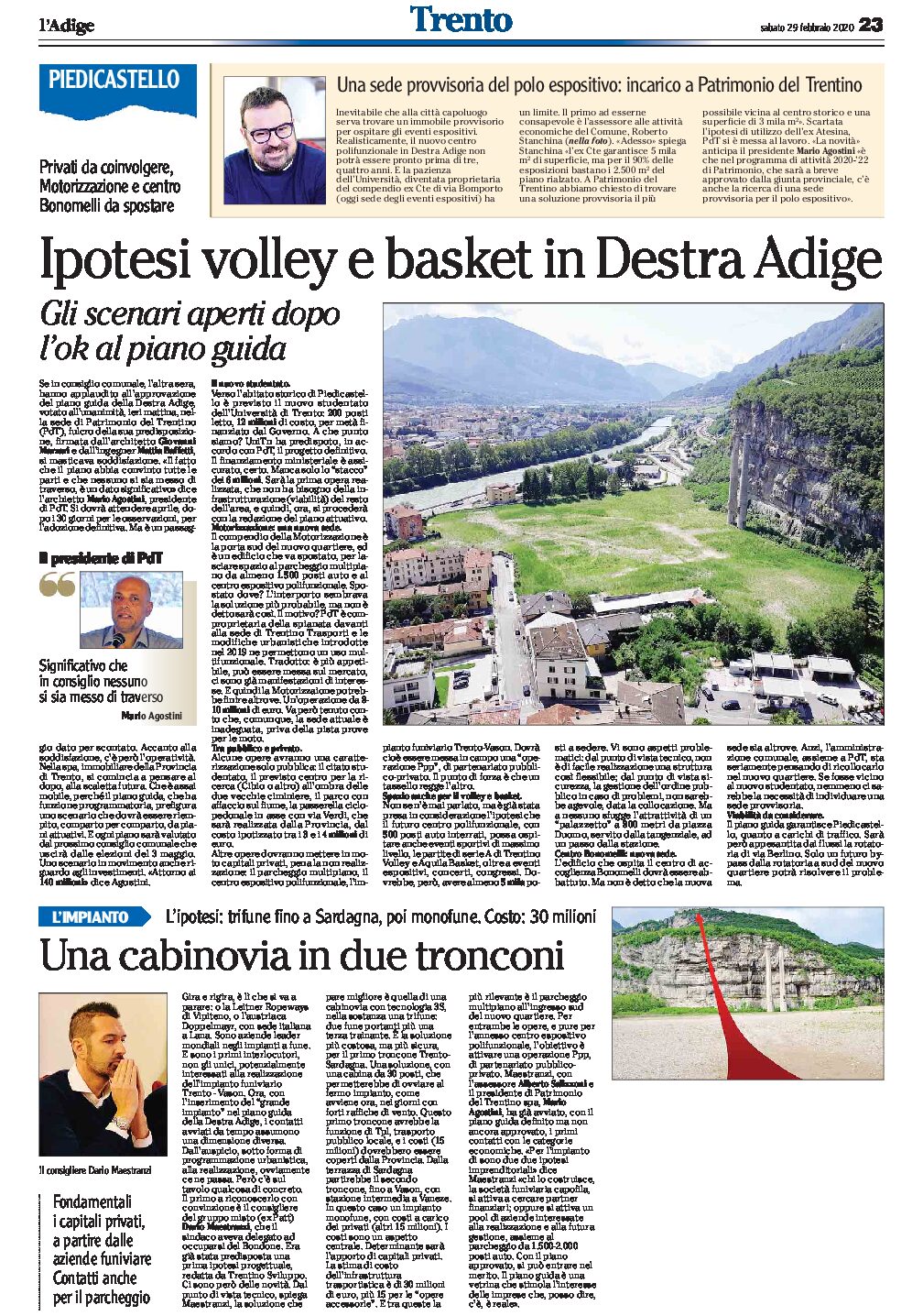 Trento, Destra Adige: gli scenari aperti dopo l’ok al piano guida