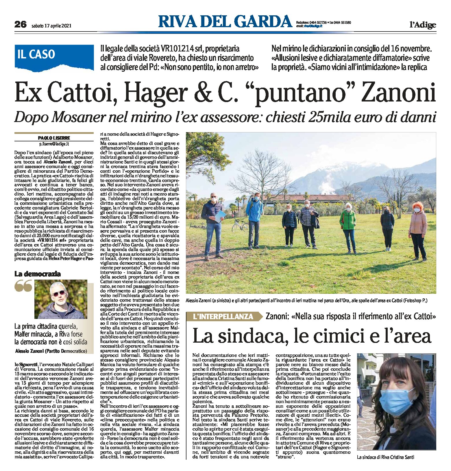 Riva: ex Cattoi, Hager & C. “puntano” Zanoni
