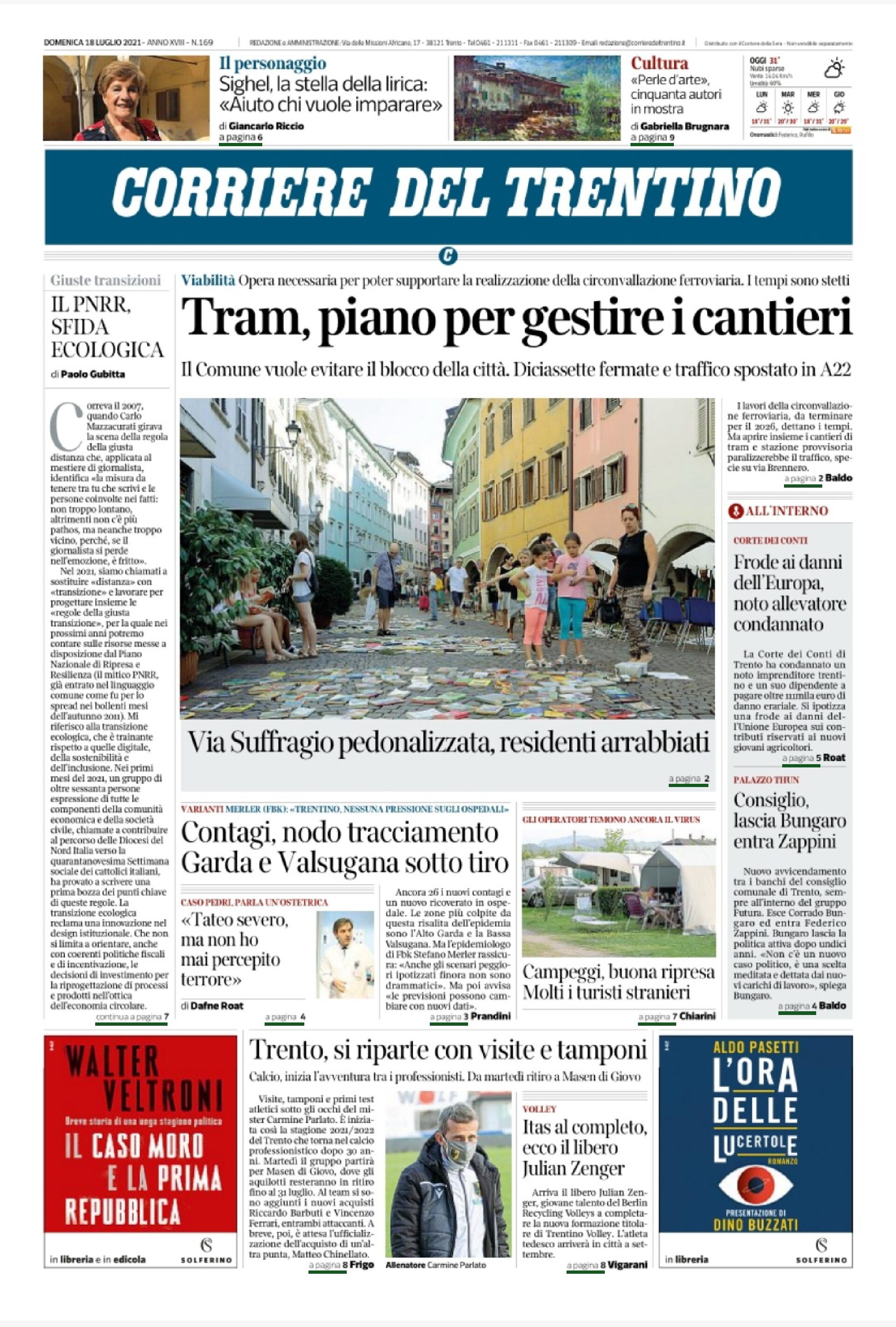 Trento, tram: piano per gestire i cantieri