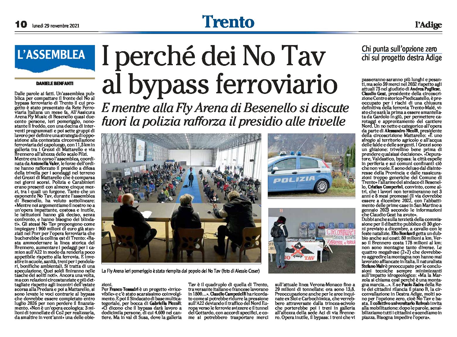 Trento, bypass ferroviario: i perché dei No Tav