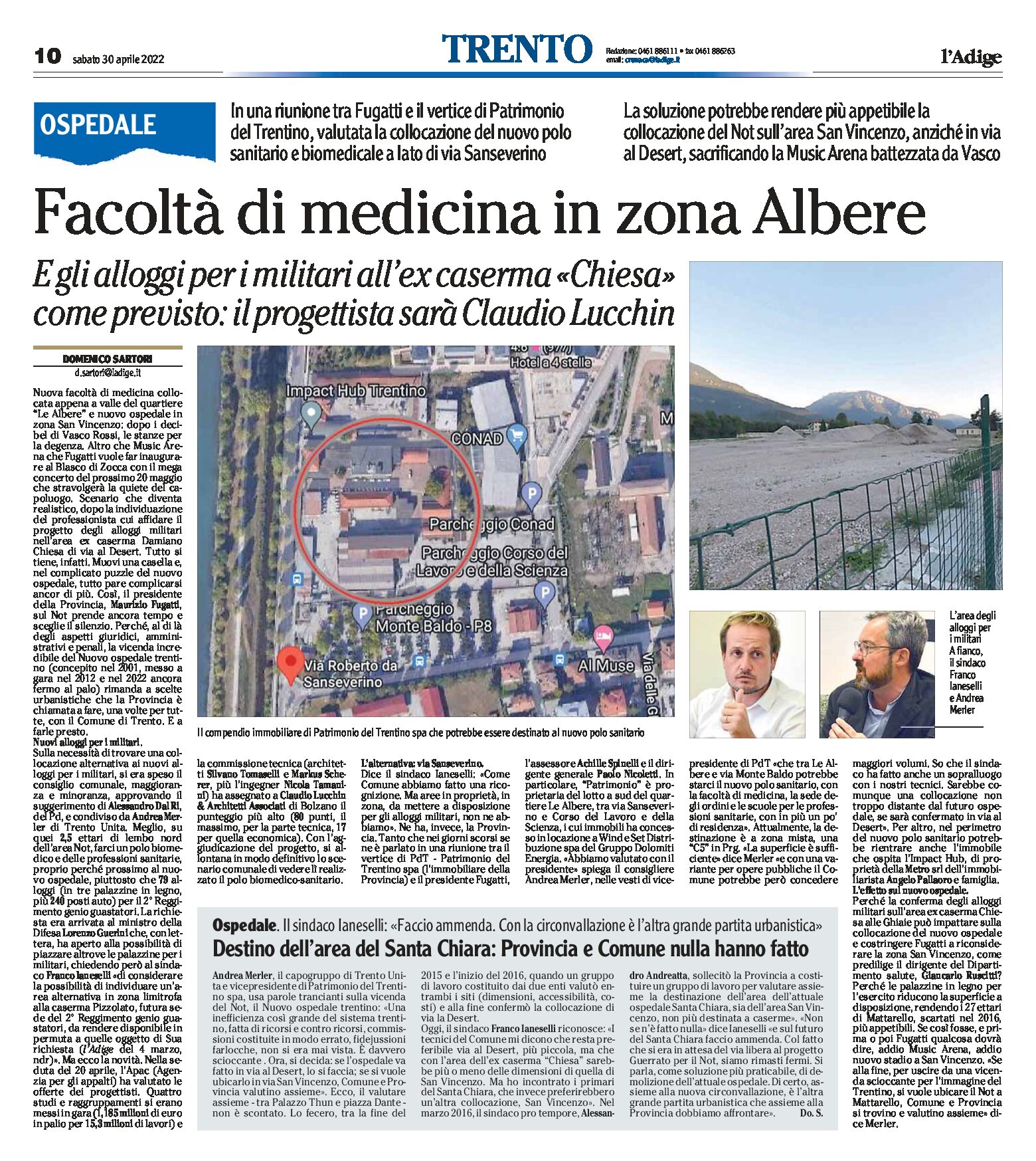 Trento: Facoltà di medicina in zona Albere