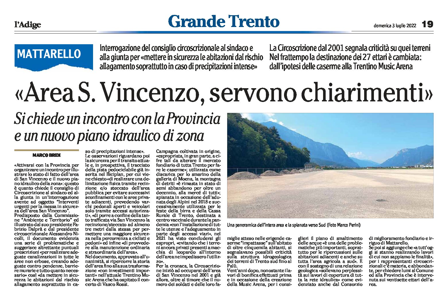 Trento, area San Vincenzo: servono chiarimenti.