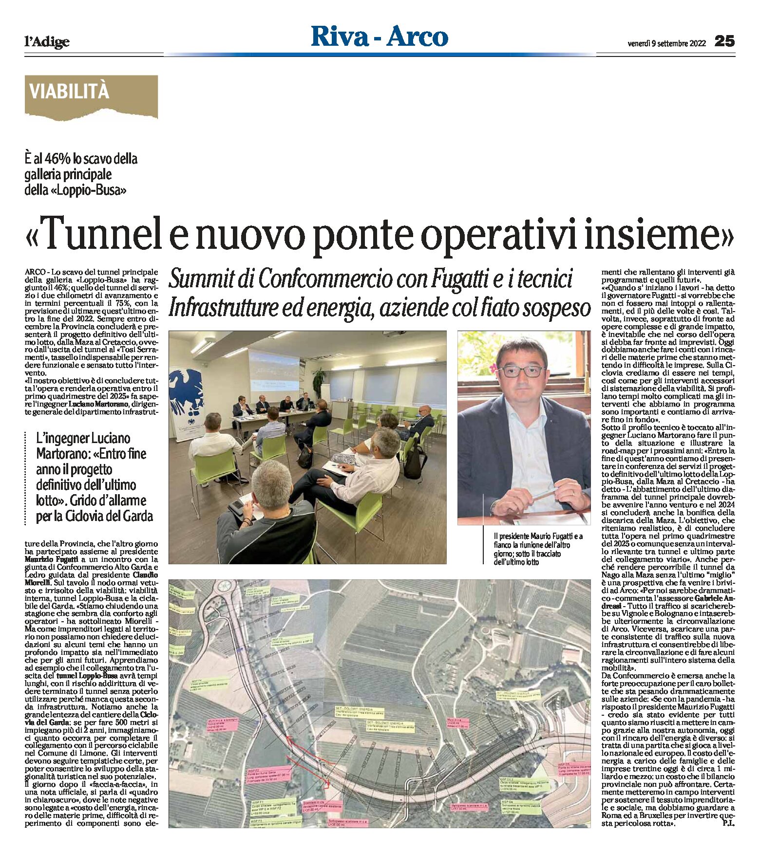 Arco, galleria Loppio-Busa: tunnel e nuovo ponte operativi insieme