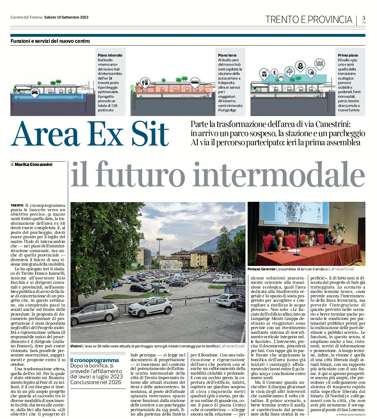 Trento: area ex Sit, il futuro intermodale