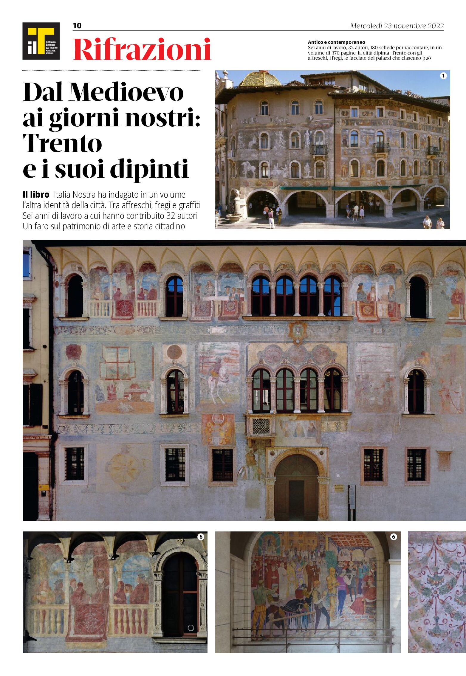 Italia Nostra e il suo volume “Trento città dipinta”, dal Medioevo ai giorni nostri