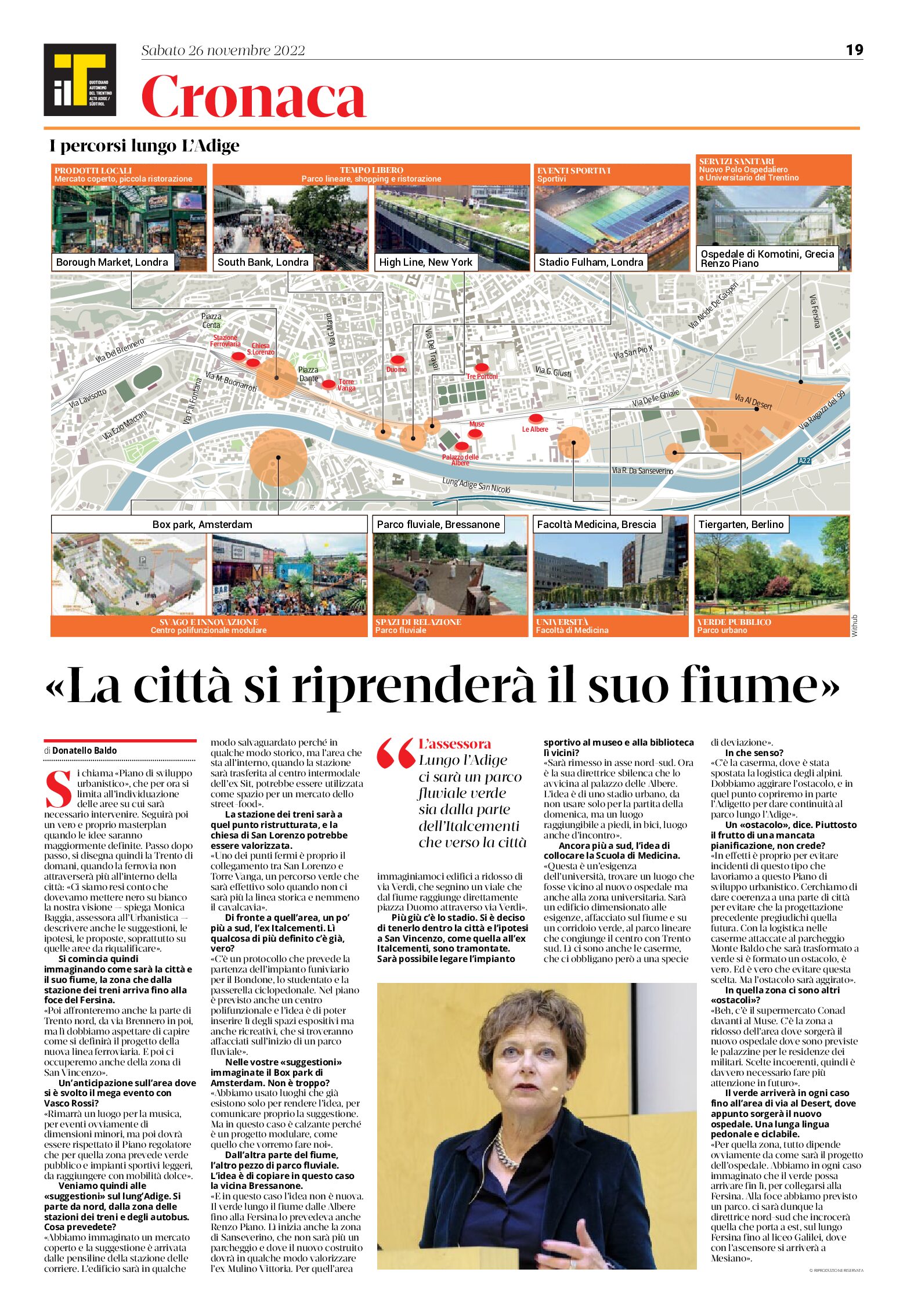 Trento: la città si riprenderà il suo fiume. Intervista a Baggia