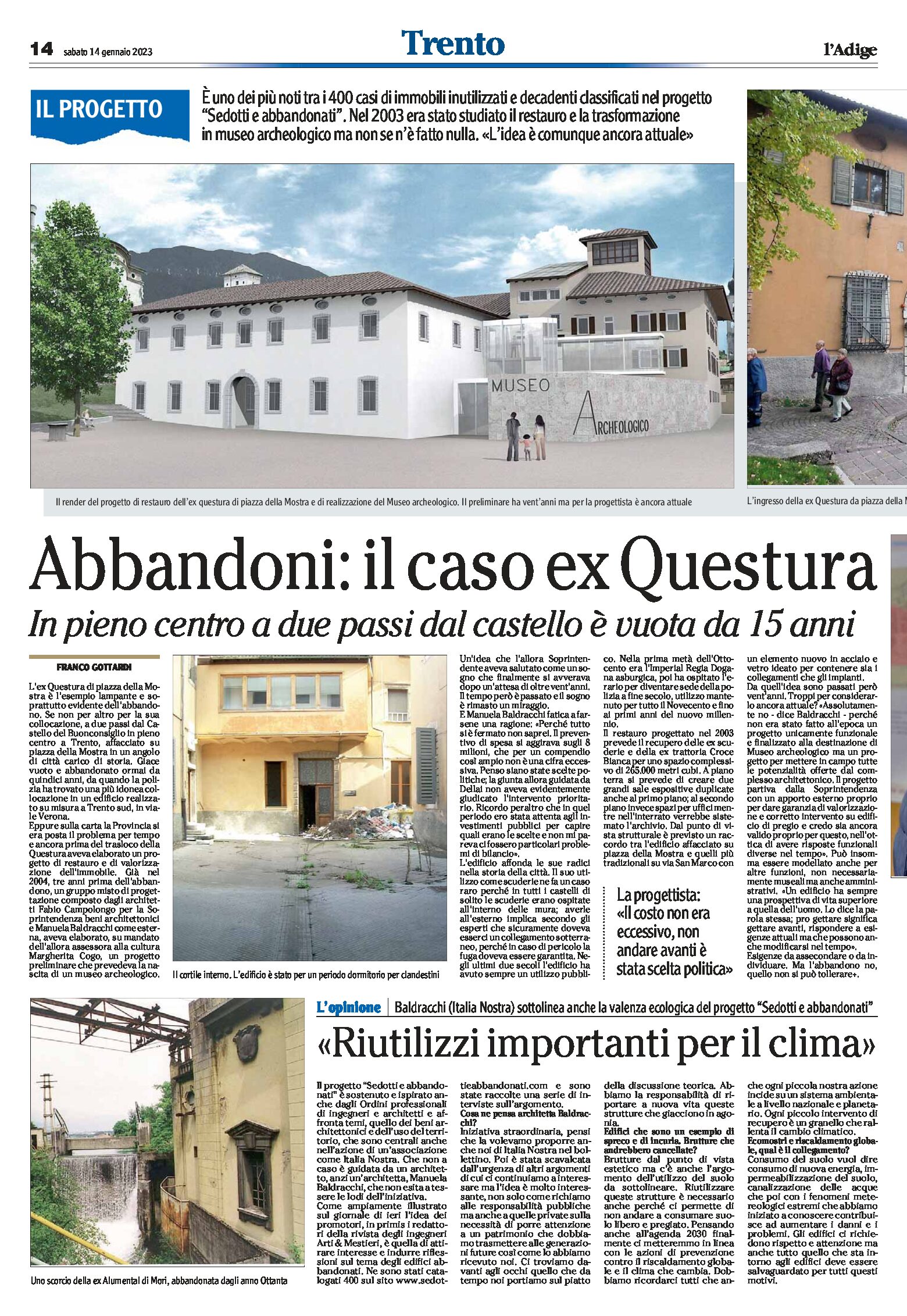 Edifici pubblici abbandonati: il caso ex questura di Trento, a due passi dal castello