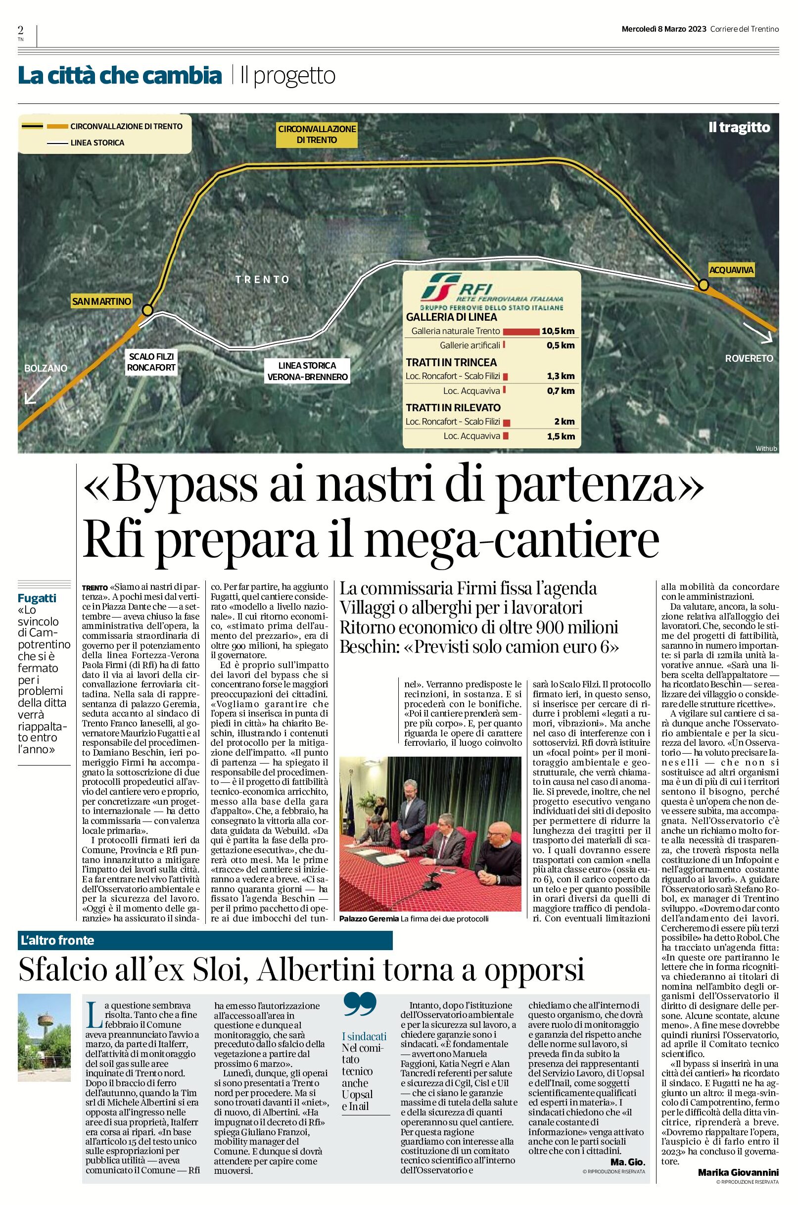 Trento, bypass: Rfi prepara il mega-cantiere
