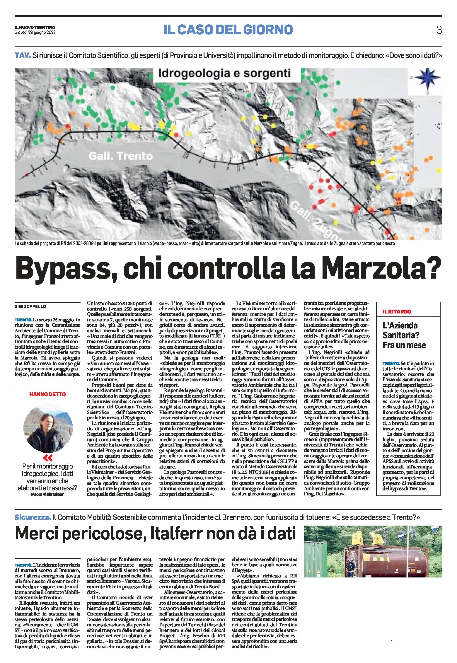 Trento, bypass: chi controlla la Marzola?