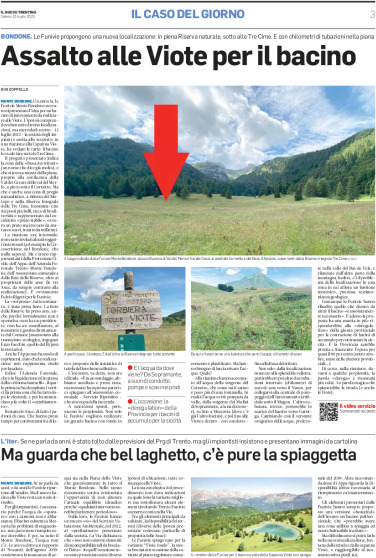 Monte Bondone: assalto alle Viote per il bacino