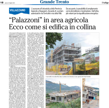 Villazzano: “palazzoni” in area agricola. Ecco come si edifica in collina