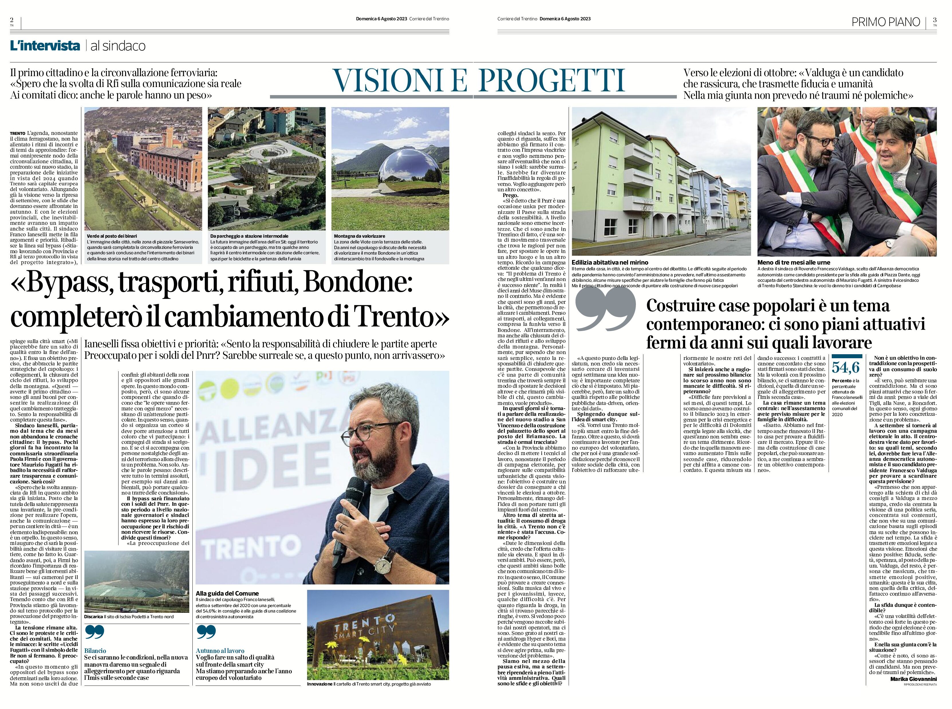 Intervista al sindaco: Trento bypass, trasporti, rifiuti, Bondone, case popolari