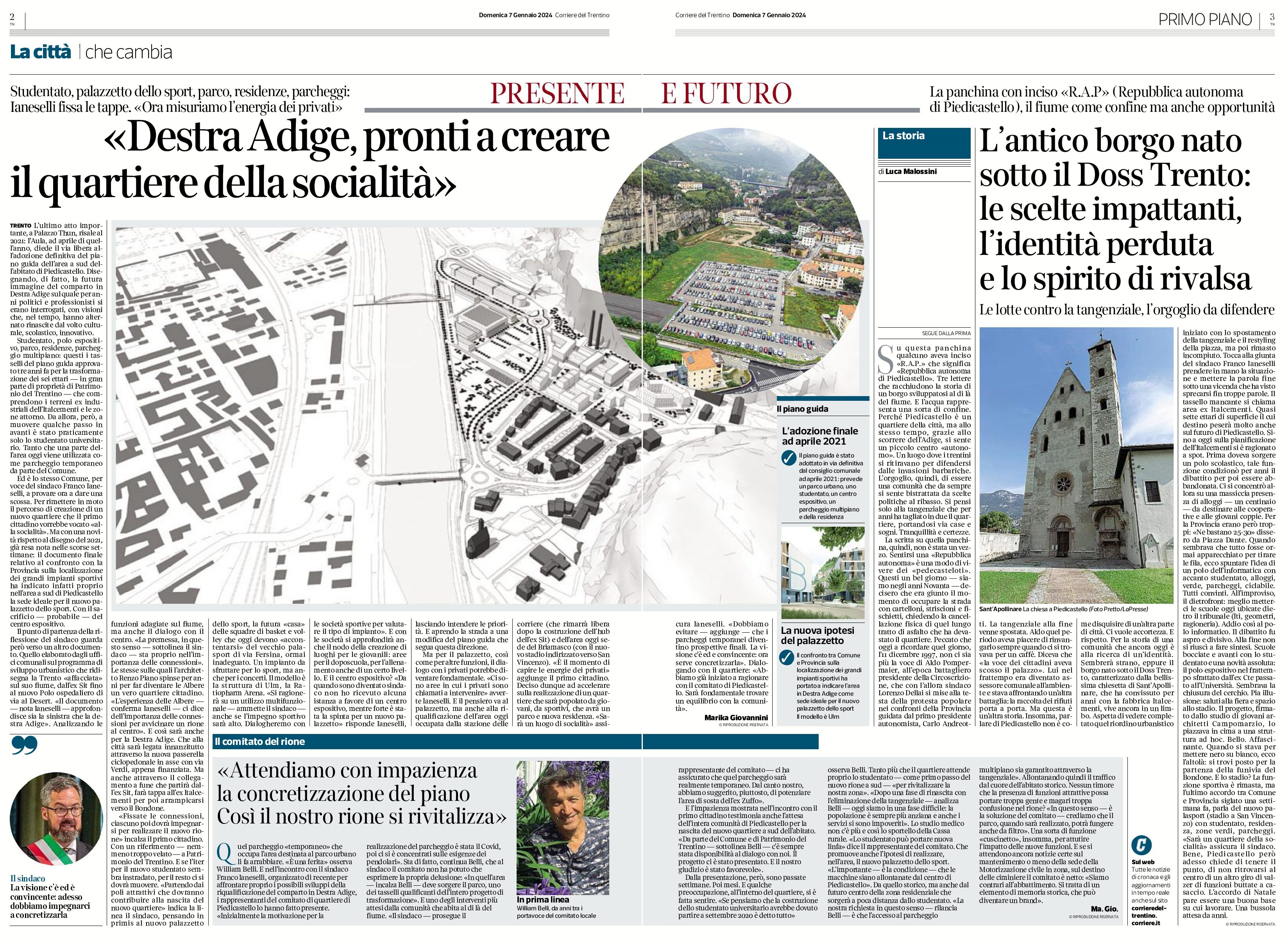 Trento: Destra Adige, il quartiere della socialità