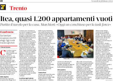 Trento, Itea: quasi 1200 appartamenti vuoti