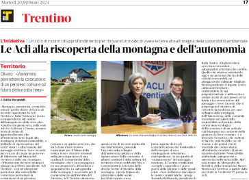 Acli e Italia Nostra: nove incontri “Montagna, autonomia, comunità”
