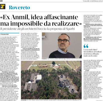 Ex Anmil: il presidente degli architetti boccia la proposta di Sgarbi