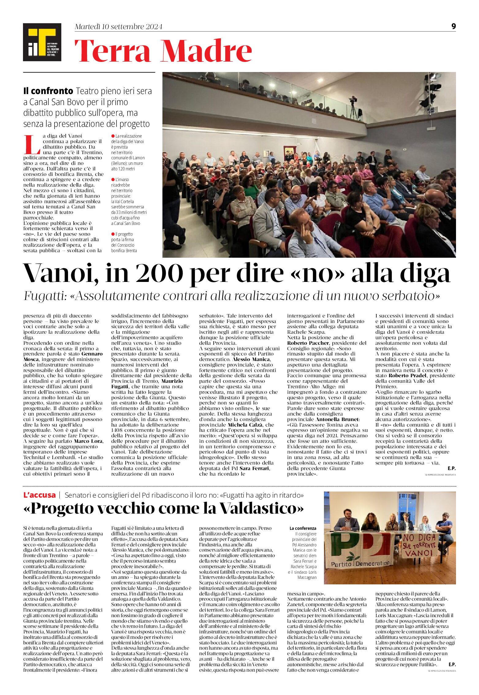 Vanoi: 200 “no” alla diga