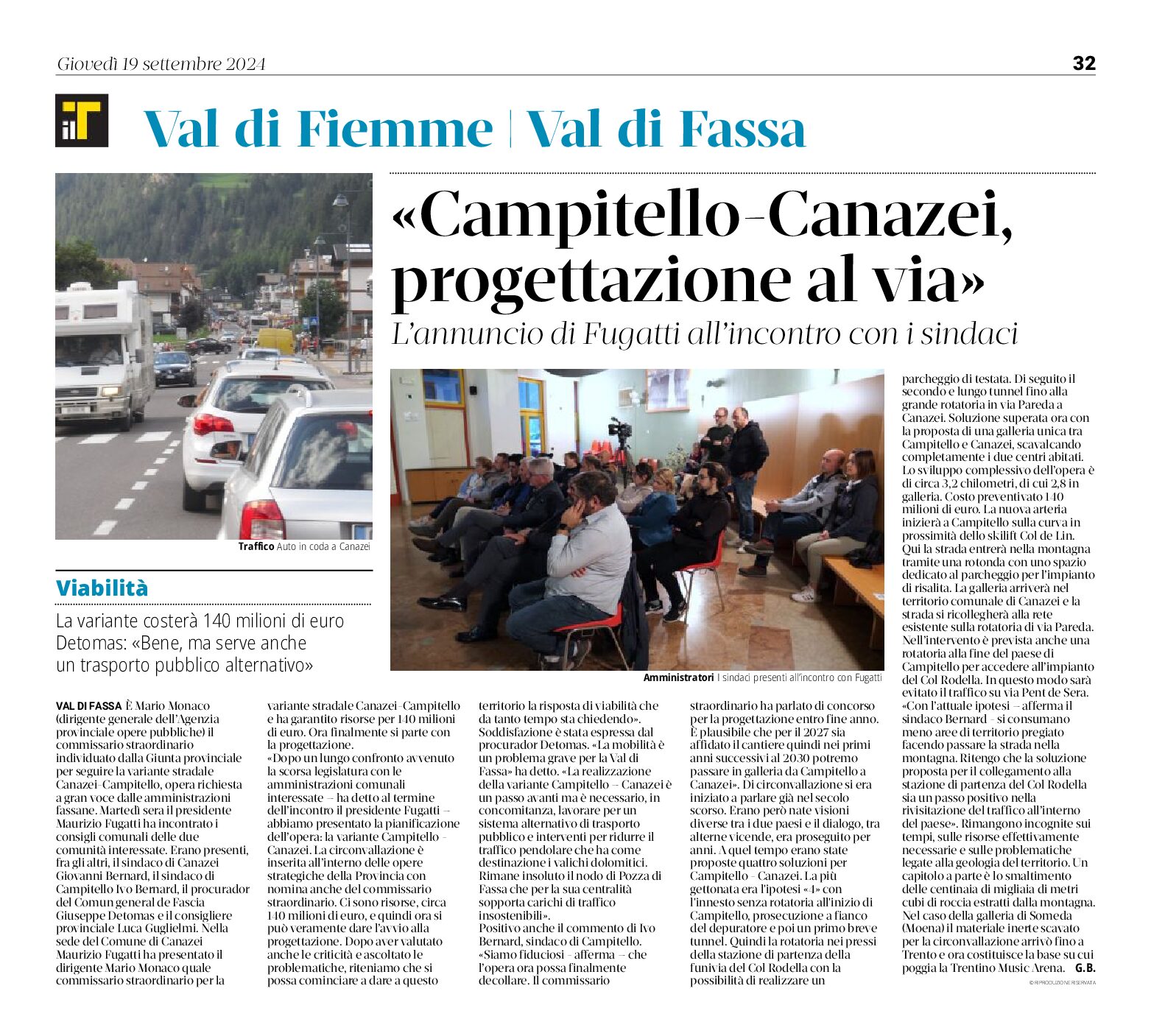 Campitello-Canazei: progettazione al via