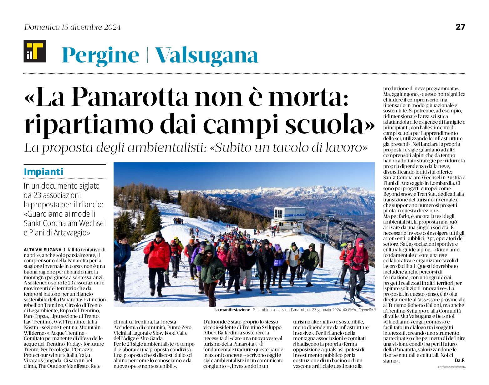 La Panarotta non è morta: ripartiamo dai campi scuola