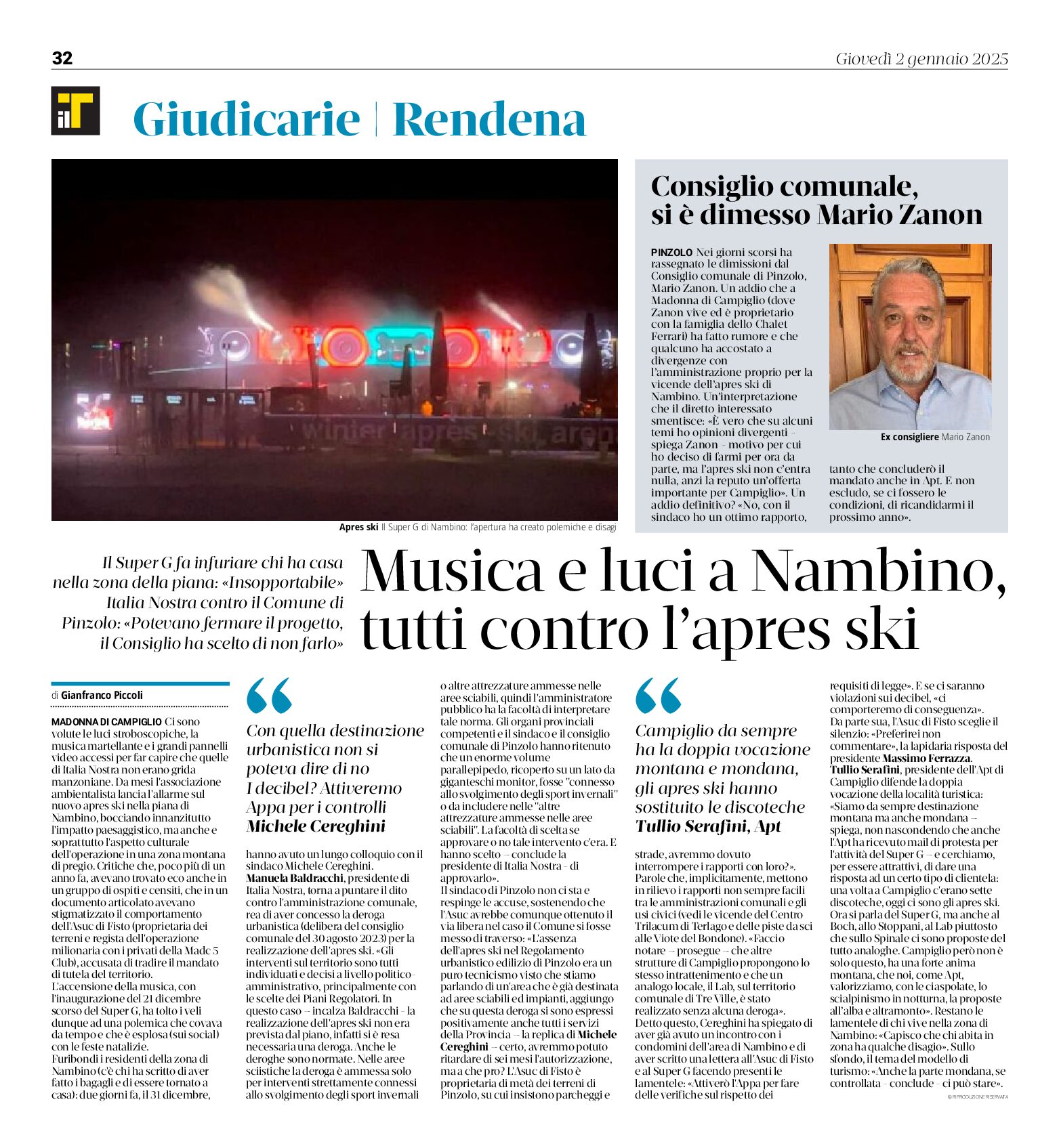 Nambino: musica e luci, tutti contro l’après ski