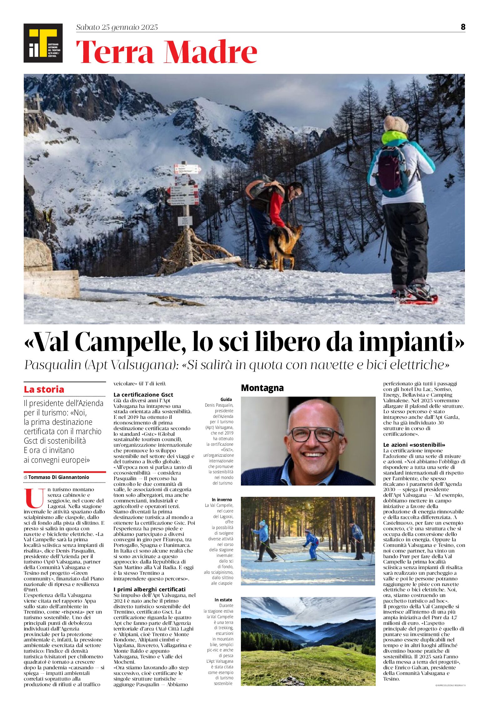 Val Campelle: lo sci libero da impianti