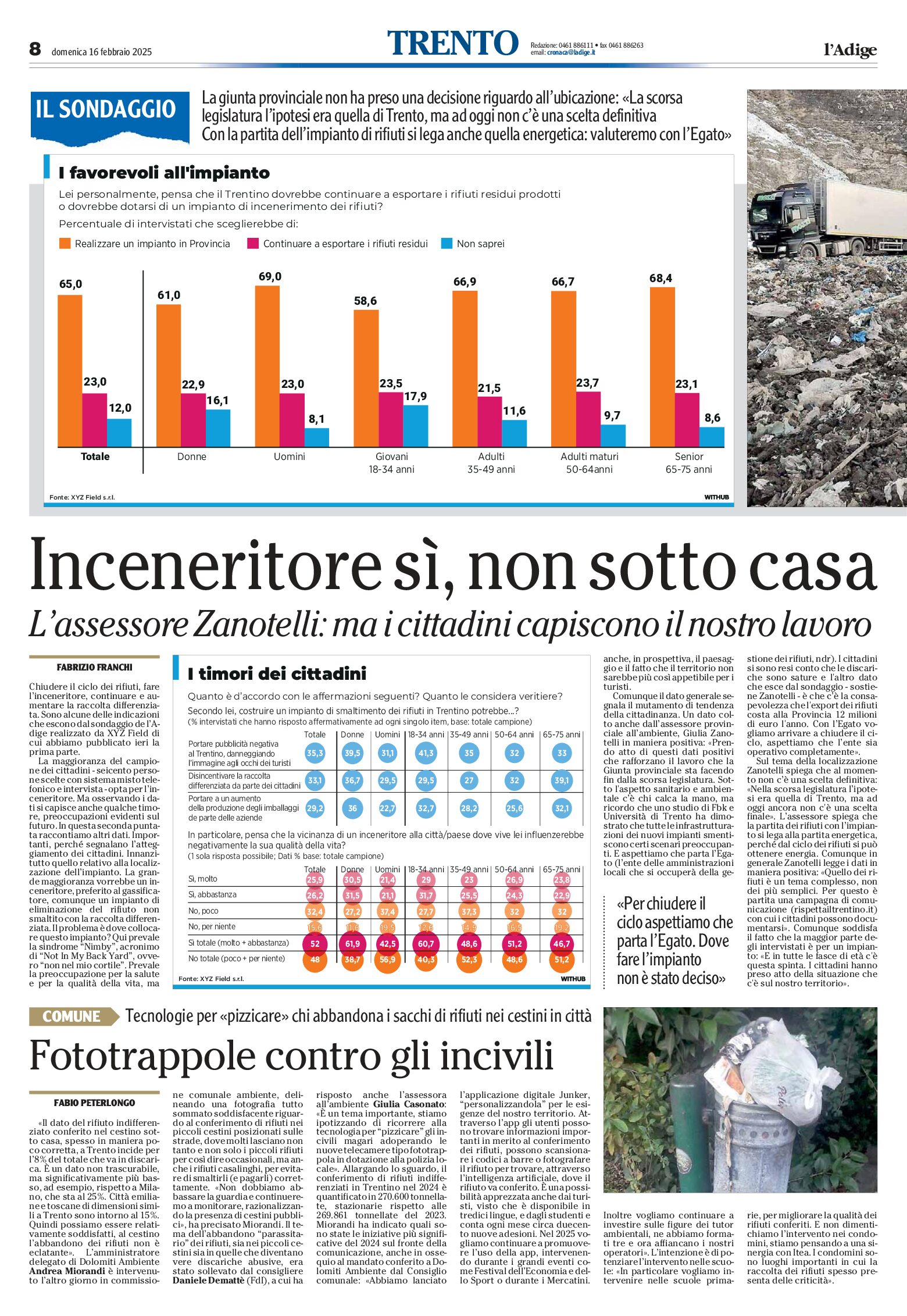 Il sondaggio per l’inceneritore: Ianeselli e altre opinioni