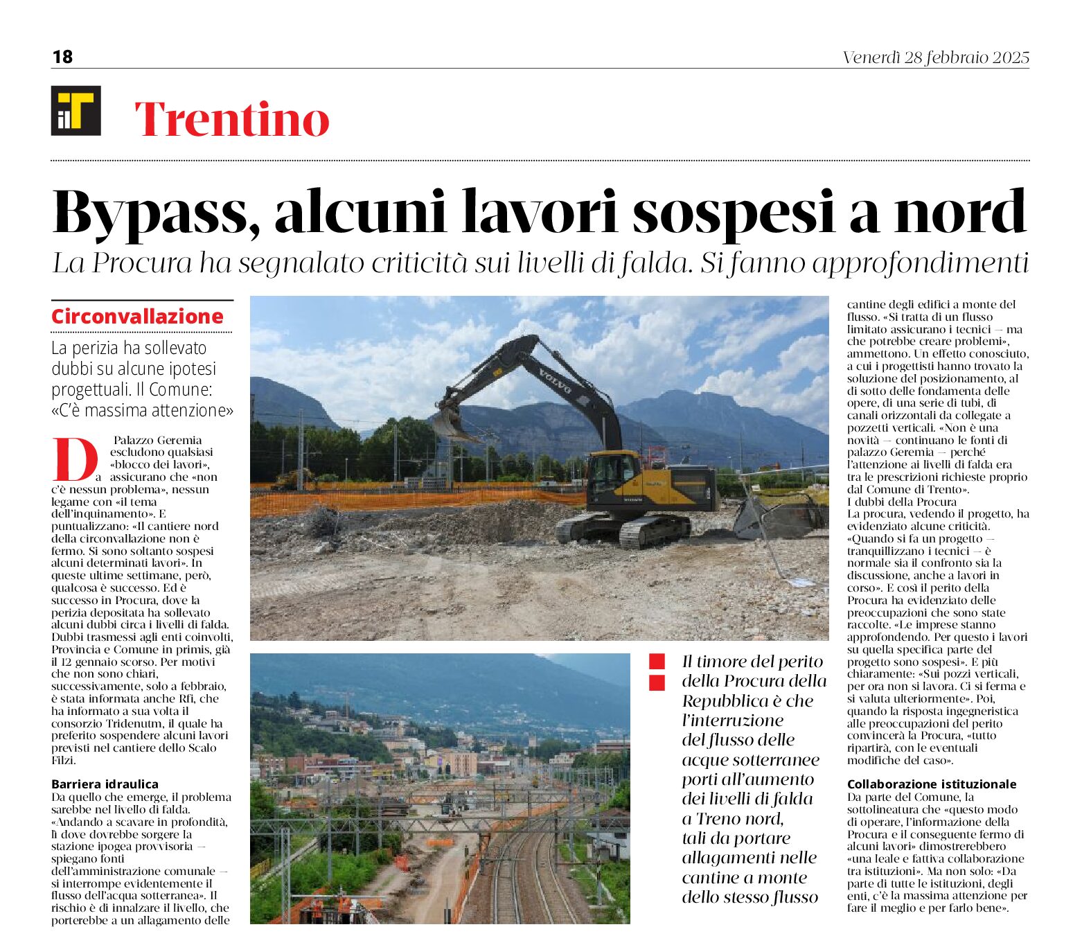 Bypass di Trento, alcuni lavori sospesi a nord